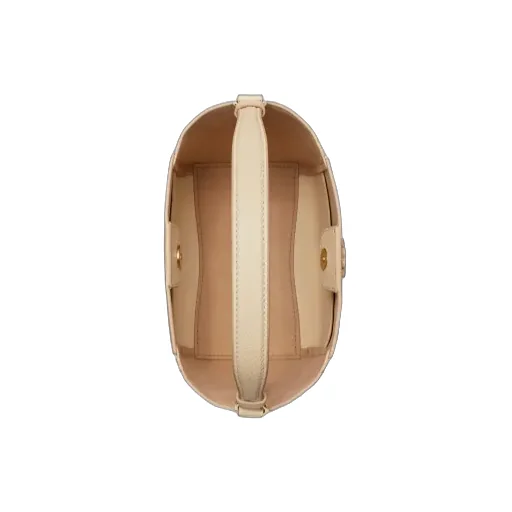 Tory Burch Small Mcgraw Logo Plaque Bucket Bag