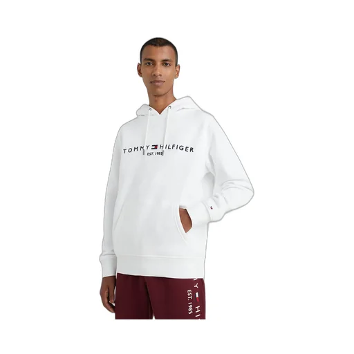 Embroidered Logo Drawstring Hoodie