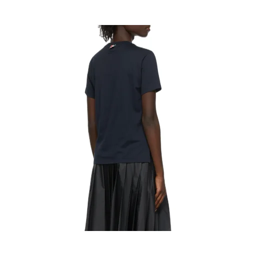 Thom Browne Logo Patch Crewneck T-Shirt