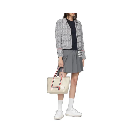 Thom Browne Logo Patch Crewneck T-Shirt
