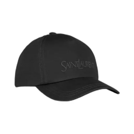 Saint Laurent Logo Embroidered Baseball Cap