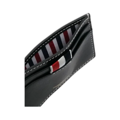 Thom Browne 4-Bar Tab Logo Printed Cardholder