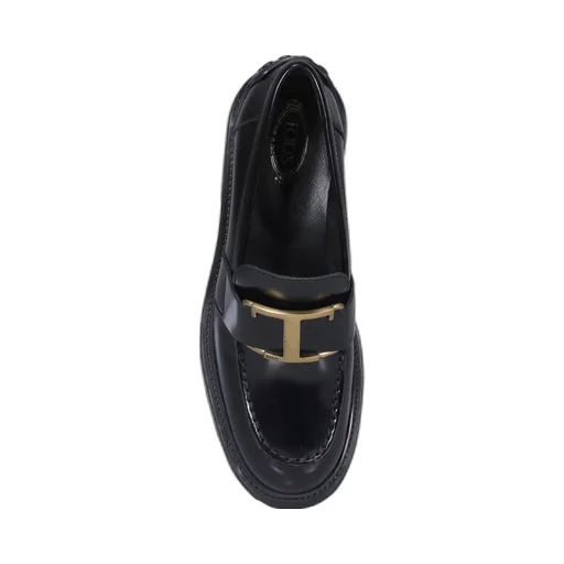 Tod's T-Plaque Block Heel Loafers