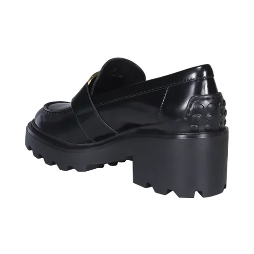 Tod's T-Plaque Block Heel Loafers