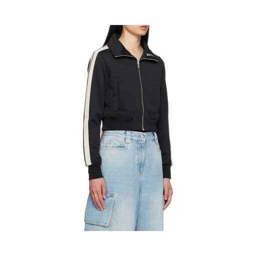 Palm Angels Side-Stripe High Neck Track Jacket