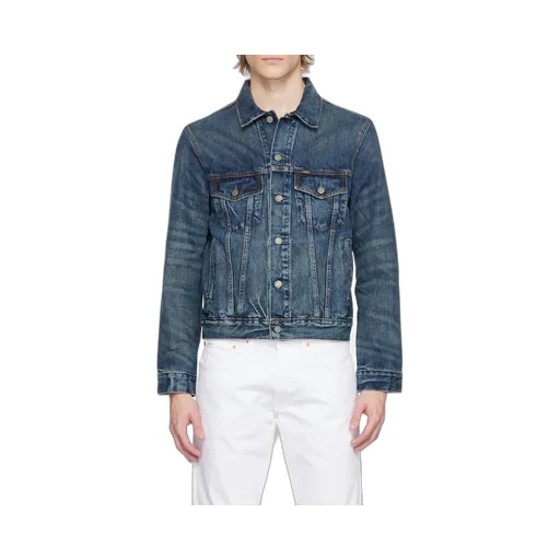 Button-Up Cotton Denim Jacket