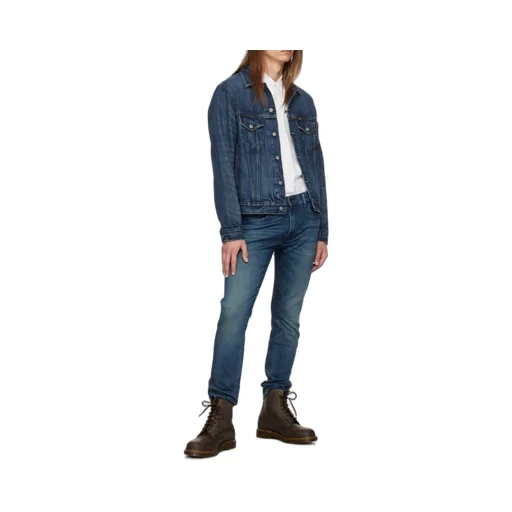 Button-Up Cotton Denim Jacket