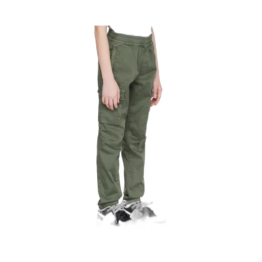Stone Island Junior Compass-Motif Elastic Waist Trousers
