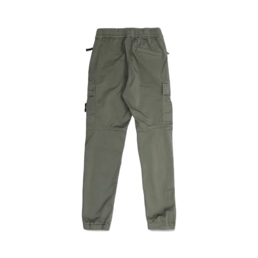 Stone Island Junior Compass-Motif Elastic Waist Trousers