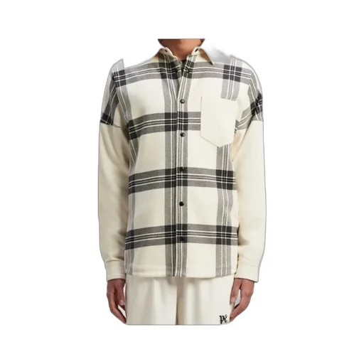 Palm Angels Checked Long-Sleeved Flannel Overshirt