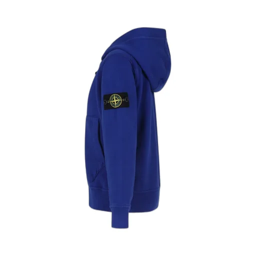 Stone Island Junior Compass Patch Zip-Up Hoodie