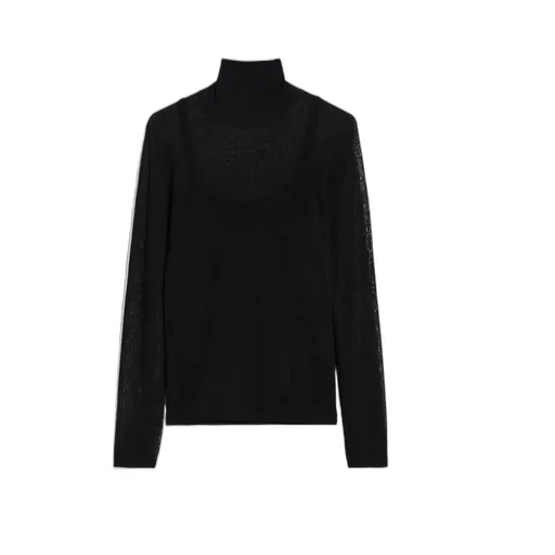 Max Mara High Neck Long-Sleeved Top