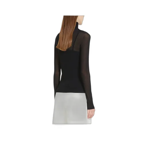Max Mara High Neck Long-Sleeved Top