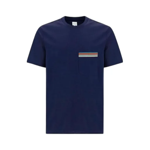 Ps Paul Smith Stripe Printed Crewneck T-Shirt