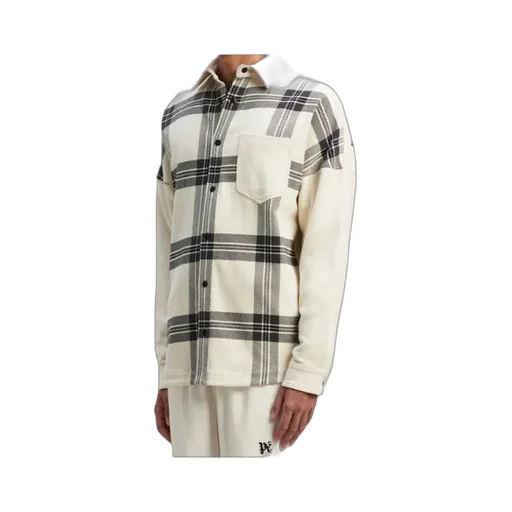Palm Angels Checked Long-Sleeved Flannel Overshirt