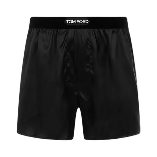 Tom Ford Logo-Waistband Stretched Satin Boxers