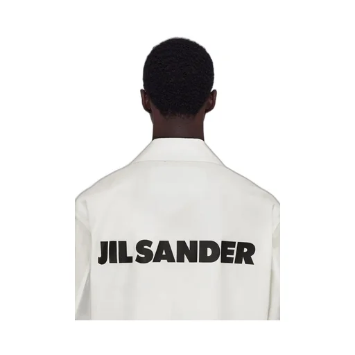 Jil Sander Logo Printed Long-Sleeved Jacket