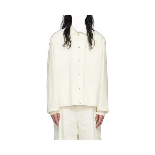 Jil Sander Logo Printed Long-Sleeved Jacket