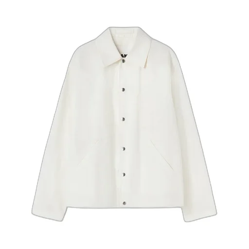 Jil Sander Logo Printed Long-Sleeved Jacket