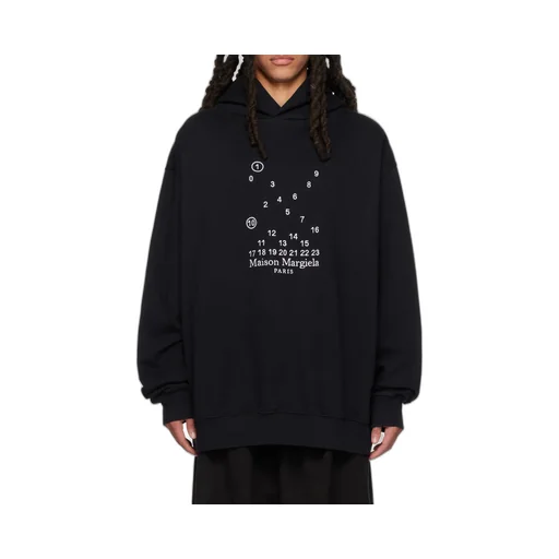 Maison Margiela Logo-Printed Long-Sleeved Hoodie