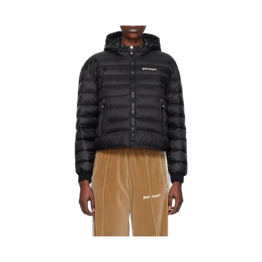 Palm Angels Logo Detailed Quilted Jacket
