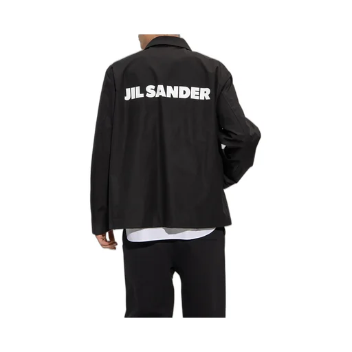 Jil Sander Logo Printed Long-Sleeved Jacket