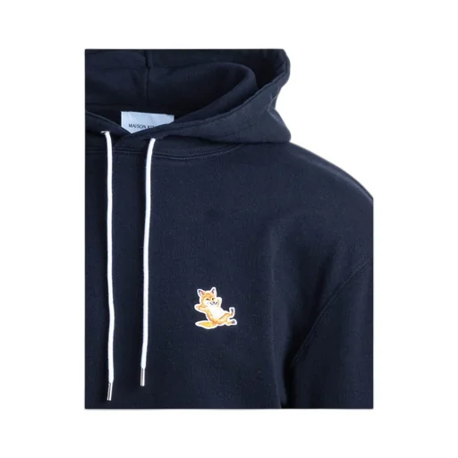 Maison Kitsuné Fox Patch Drawstring Hoodie