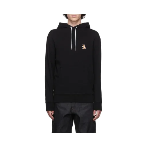 Maison Kitsuné Fox Patch Drawstring Hoodie