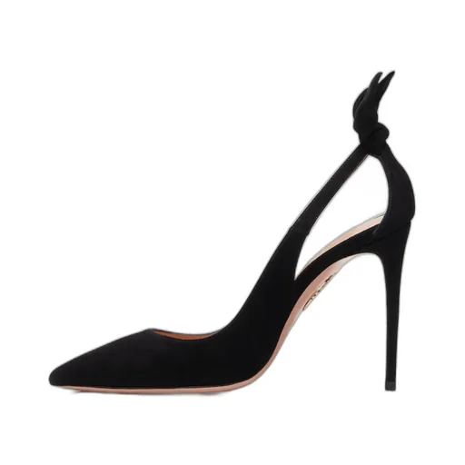 Aquazzura Bow Tie Pointed Toe Slingback Pumps