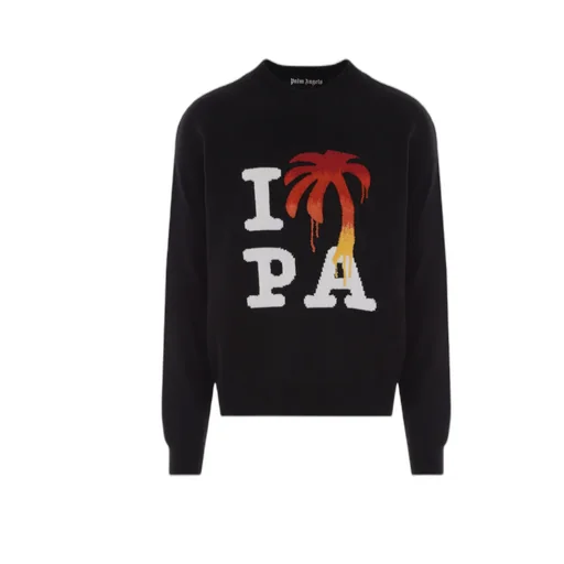 Palm Angels I Love Pa Crewneck Knitted Jumper