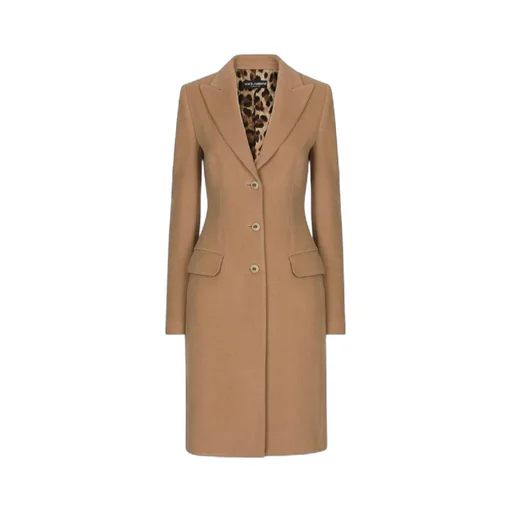Dolce & Gabbana Single-Breasted Straight Hem Coat