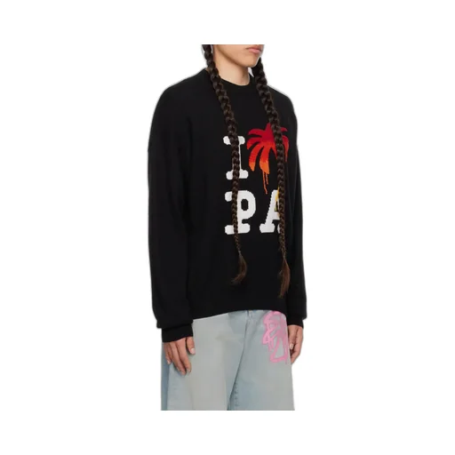 Palm Angels I Love Pa Crewneck Knitted Jumper