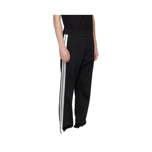 Palm Angels Logo Embroidered Straight-Leg Pants