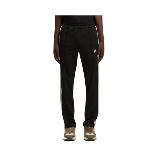 Palm Angels Logo Embroidered Straight-Leg Pants