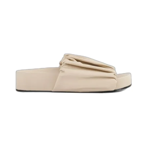 Jil Sander Ruched Slip-On Sandals