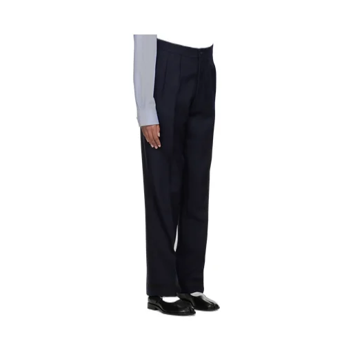 Maison Margiela High-Waist Pressed Crease Trousers
