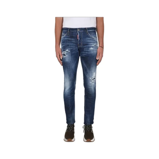 Dsquared2 Logo Patch Low-Rise Jeans
