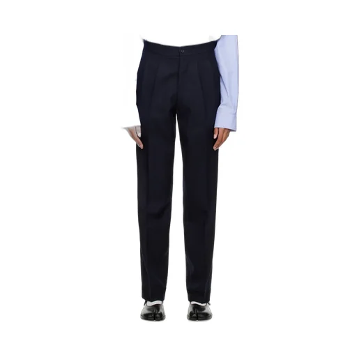 Maison Margiela High-Waist Pressed Crease Trousers