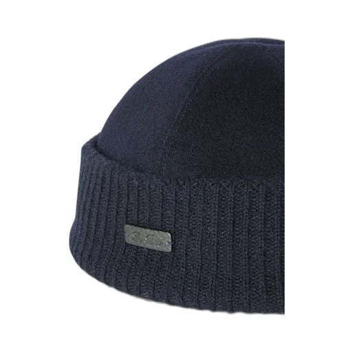 Loro Piana Logo Patch Knitted Beanie