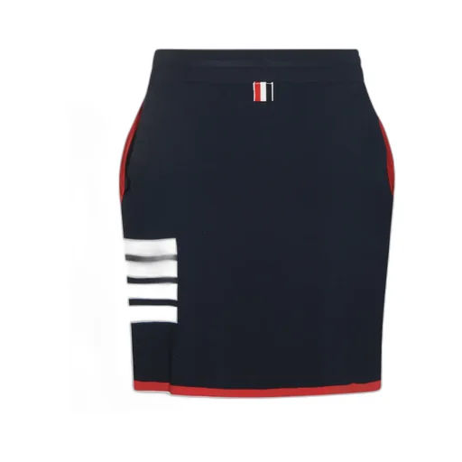 Thom Browne 4-Bar Box Drawstring Mini Skirt