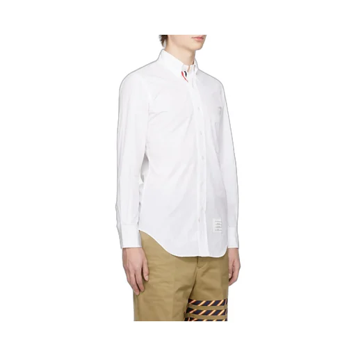 Thom Browne Rwb Detailed Long-Sleeved Shirt