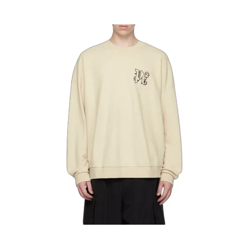 Palm Angels Logo Embroidered Crewneck Sweatshirt