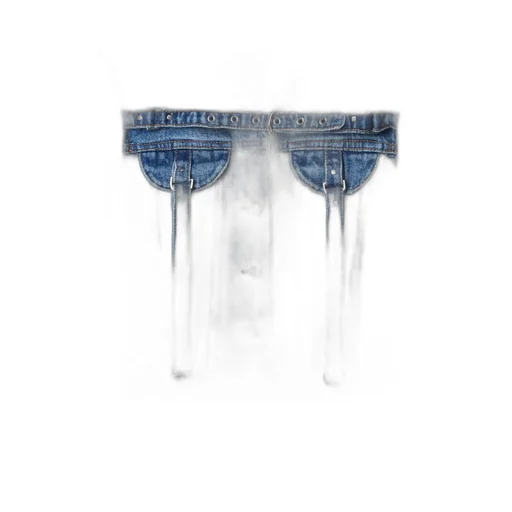 Off-White Belt Detailed Button-Up Denim Jacket