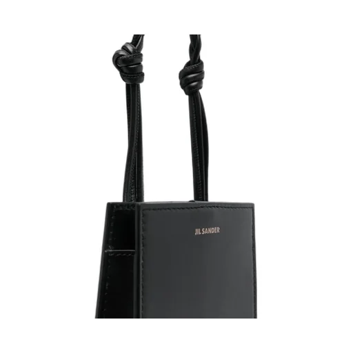 Jil Sander Logo Detailed Tangle Shoulder Bag