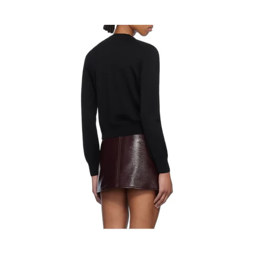 Maison Kitsuné Fox Head Embroidered Knitted Cardigan