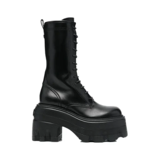 Casadei Chunky Sole Lace-Up Boots