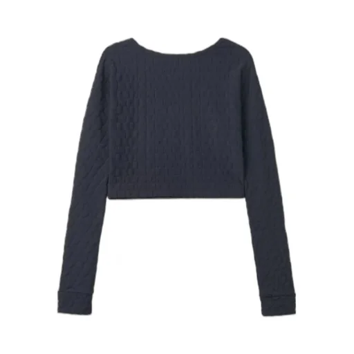 Round Collar Logo Sweater
