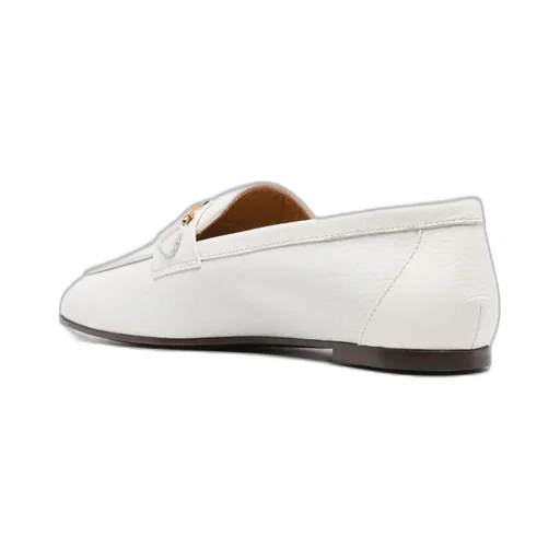 Tod's Logo Plaque Almond Toe Loafers