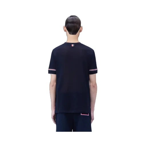Thom Browne Stripe Detailed Crewneck T-Shirt