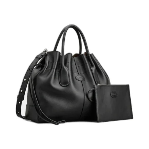 Tod's Di Logo Patch Drawstring Tote Bag